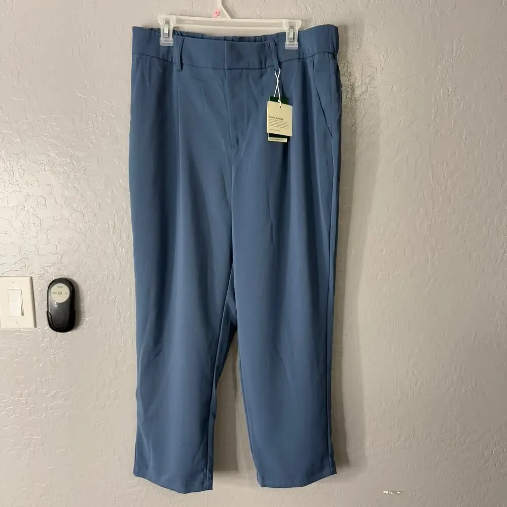 Halara High Waisted Pocket Solid Work Tapered Pants, XL